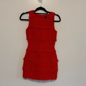 J. Crew Elegant Red Sleeveless Dress